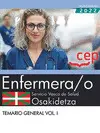 Enfermera/O. Servicio Vasco de Salud-Osakidetza. Temario General. Vol. I