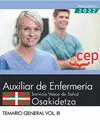 Auxiliar Enfermería. Servicio Vasco de Salud-Osakidetza. Temario General. Vol. Ii