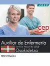 Auxiliar Enfermería. Servicio Vasco de Salud-Osakidetza. Test Común