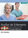 Auxiliar Enfermería. Servicio Vasco de Salud-Osakidetza. Test General