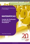 Cuerpo de Profesores de Enseñanza Secundaria. Matemáticas. Programación Didáctic